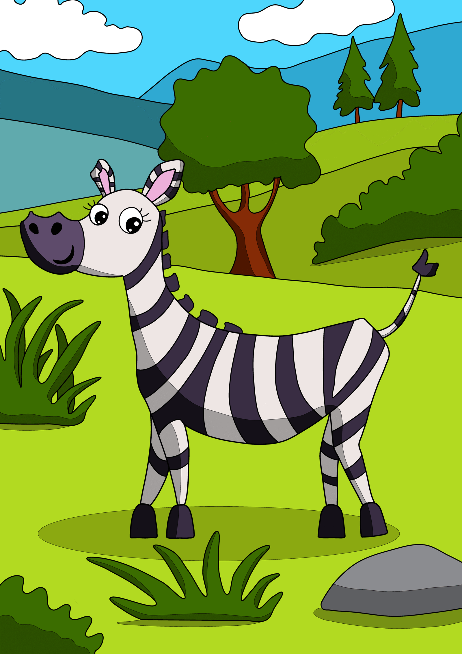 Zola the Friendly Zebra