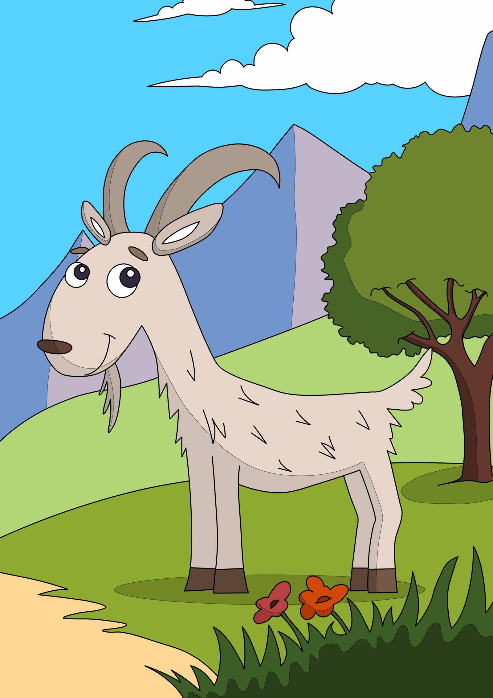 Gigi the Goat and the Mountain Flowers