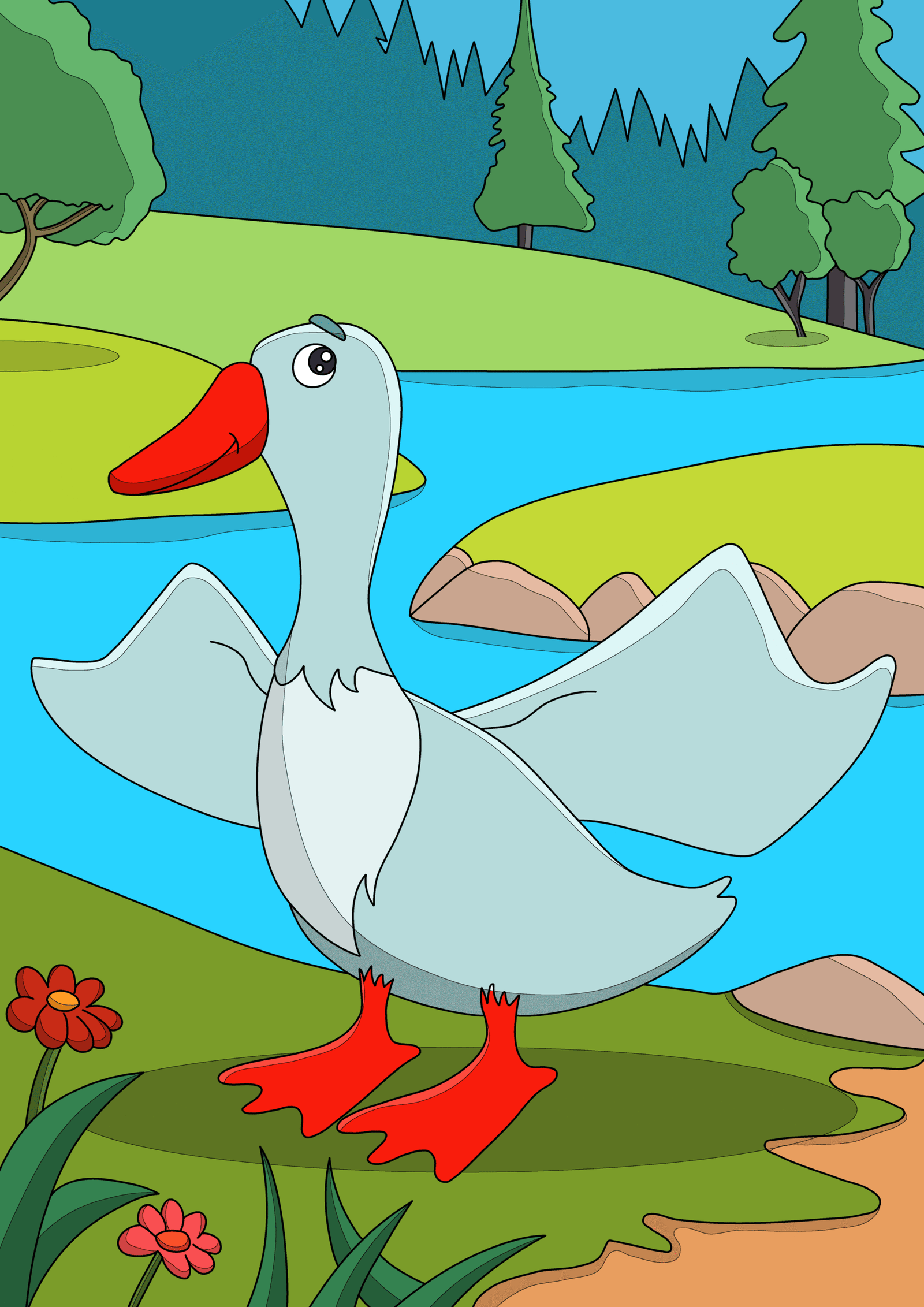 Gigi the Goose and the Shimmering Stream