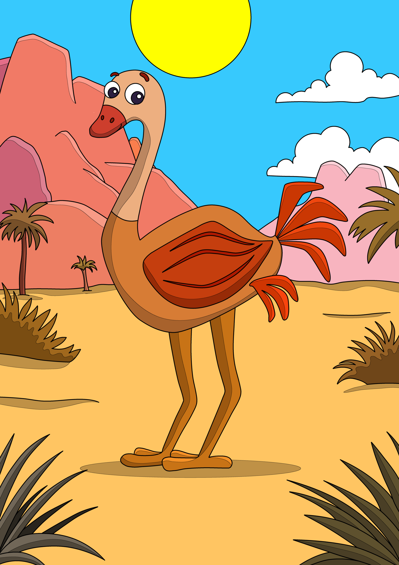 Ollie the Ostrich and the Speedy Sands