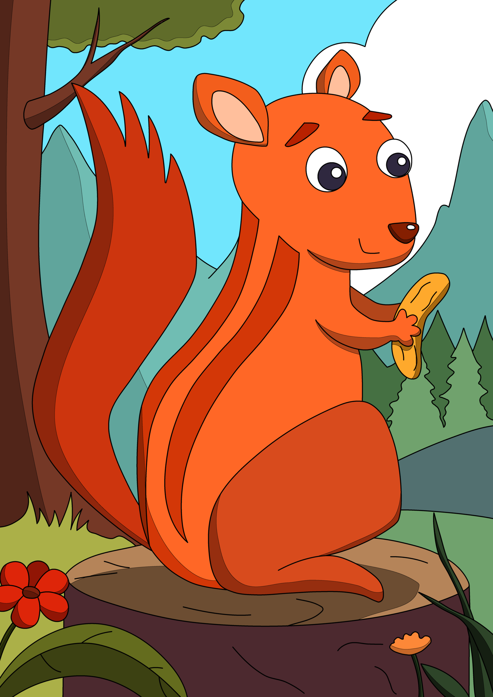 Sammy the Squirrel and the Magic Peanut