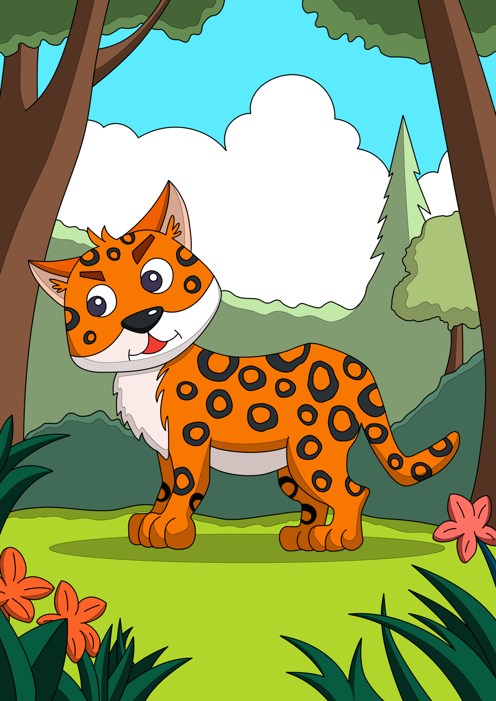 Leo the Leopard and the Game of Hide-and-Seek