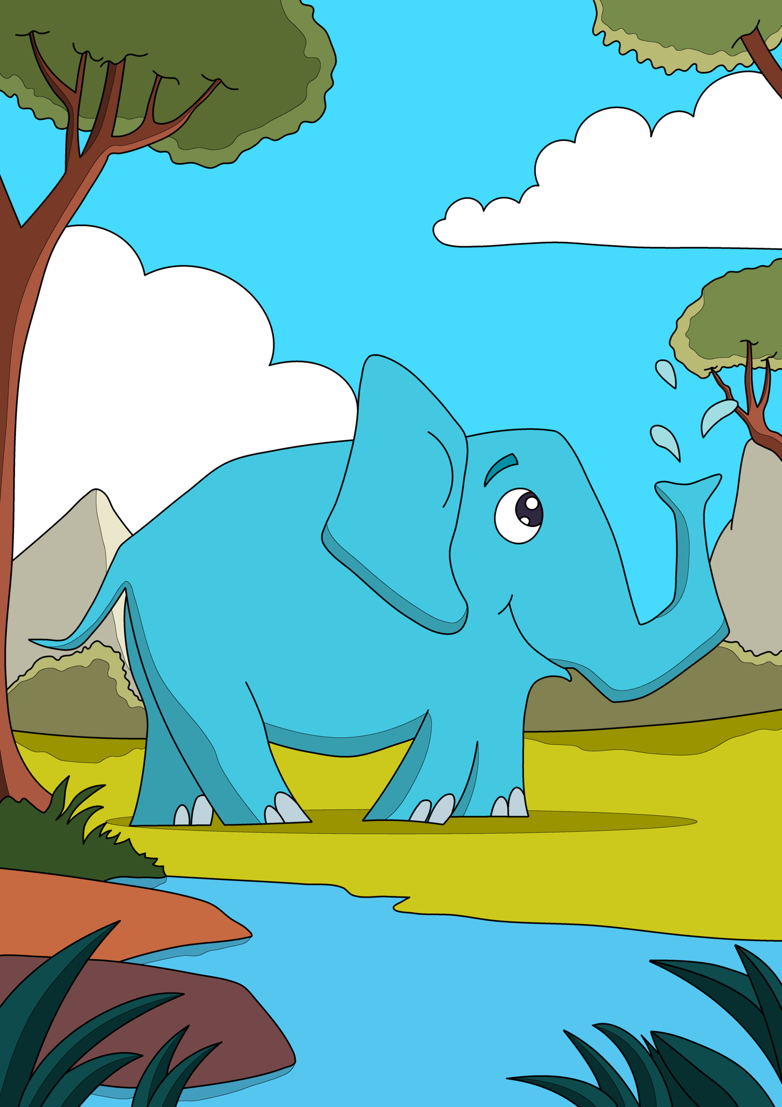 Ellie the Elephant and the River Surprise