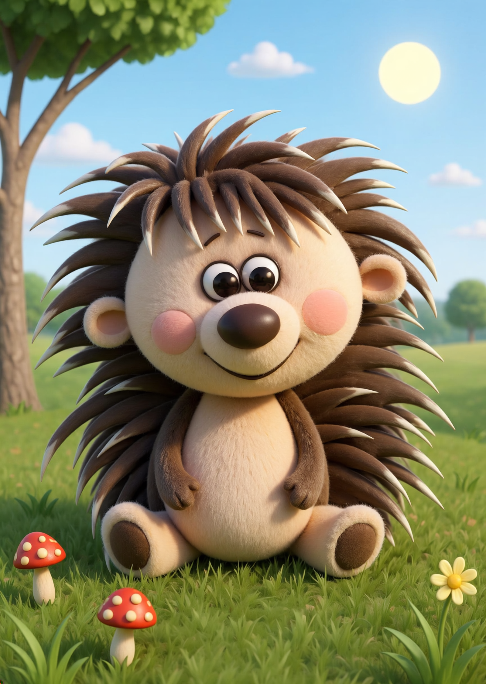 Sunny the Cheerful Hedgehog New Coloring Book Avaliable on Amazon…